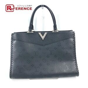 Louis Vuitton Monogram Very Zip Tote Bag Leather Noir Black
